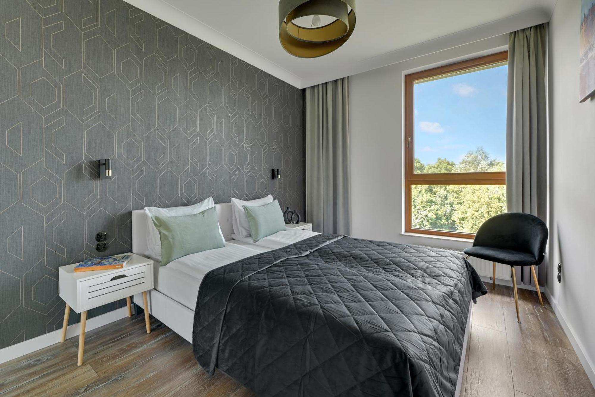 Front Park Apartments With Parking By Lion Apartments Gdańsk Exteriör bild