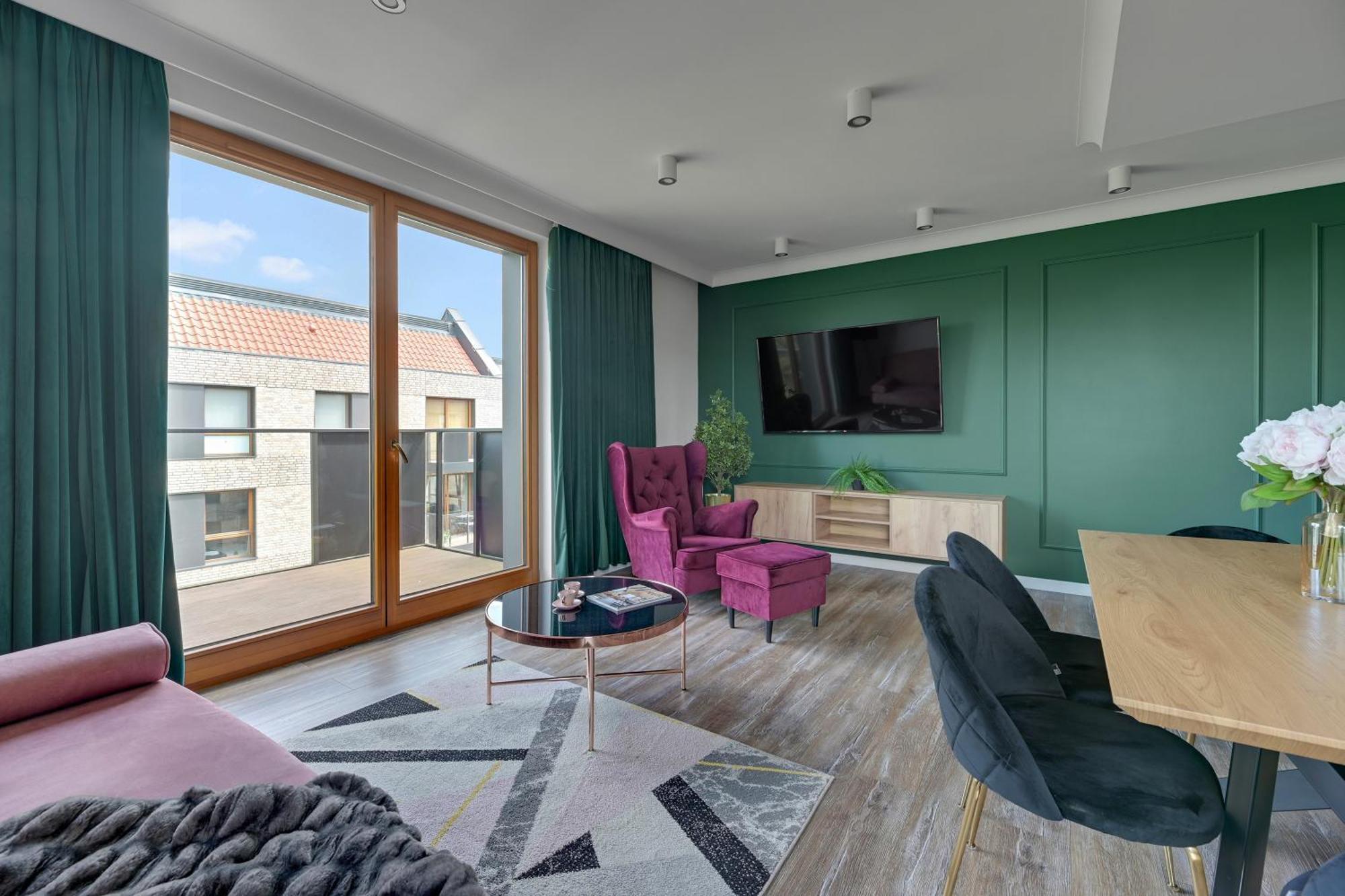 Front Park Apartments With Parking By Lion Apartments Gdańsk Exteriör bild